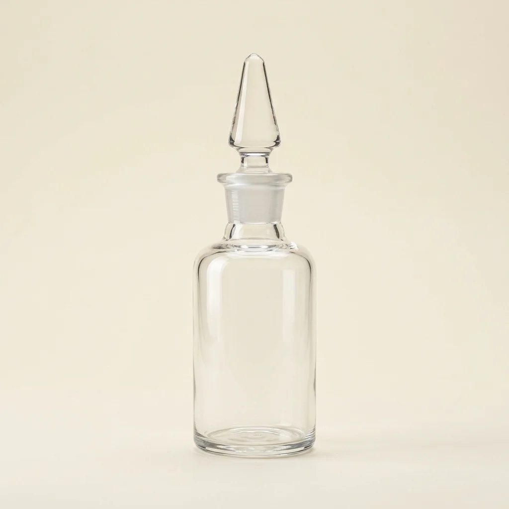 1920s Tapered Ground-Glass Stopper Stoppered Glass Bottle
